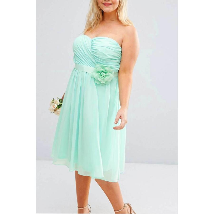 大きいサイズ Xl エイソス Asos パーティードレスワンピース コサージュ付きシフォンワンピ ミント 結婚式 Asos ブランドショップオレンジケーキ 通販 Yahoo ショッピング