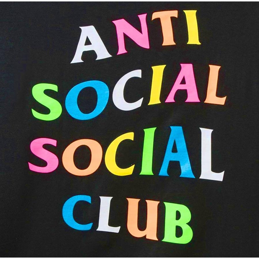 アンチソーシャルソーシャルクラブ(ANTI SOCIAL SOCIAL CLUB)スウェットトレーナー/レインボー ブラック ホワイト ASSC Rainbow Crewneck｜orangecake｜06