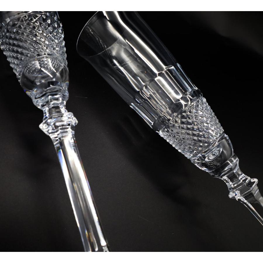 バカラ Baccarat 2個セット ディアマン シャンパンフルート ペア 