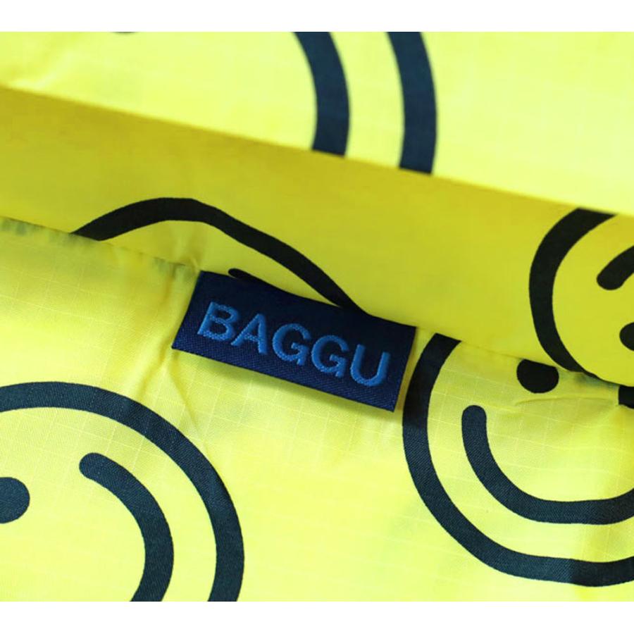BAGGU（バグゥ） メール便送料無料 エコバッグ スマイル柄 総柄 ニコ