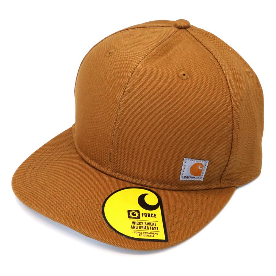 carhartt ワークキャップ ブラウン ダック地 ワンポイント ロゴ Carhartt カーハート WIP ロゴ キャップ 帽子 ワッペン コットン