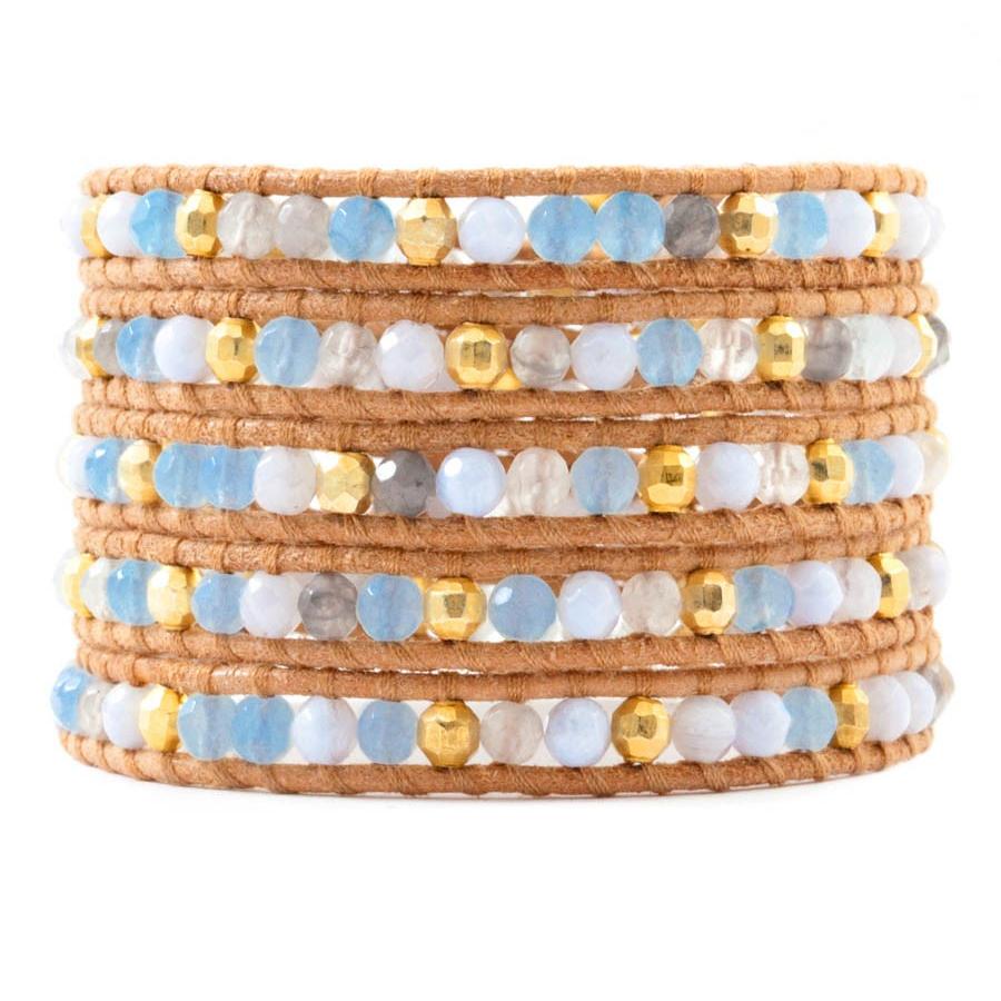 CHAN LUU チャンルー ブルーレースアゲート×ペリウィンクル×ゴールド