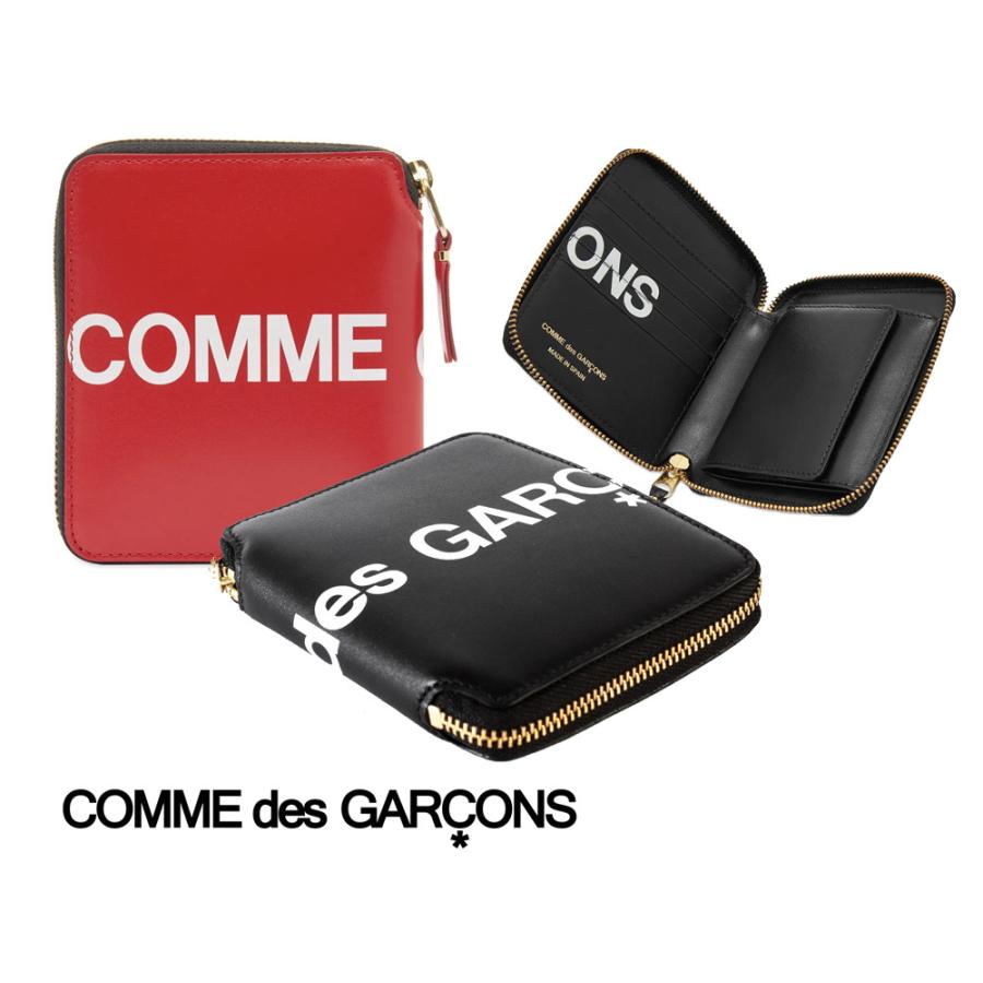 コムデギャルソン(COMME des GARCONS)レザー二つ折り財布 ラウンド