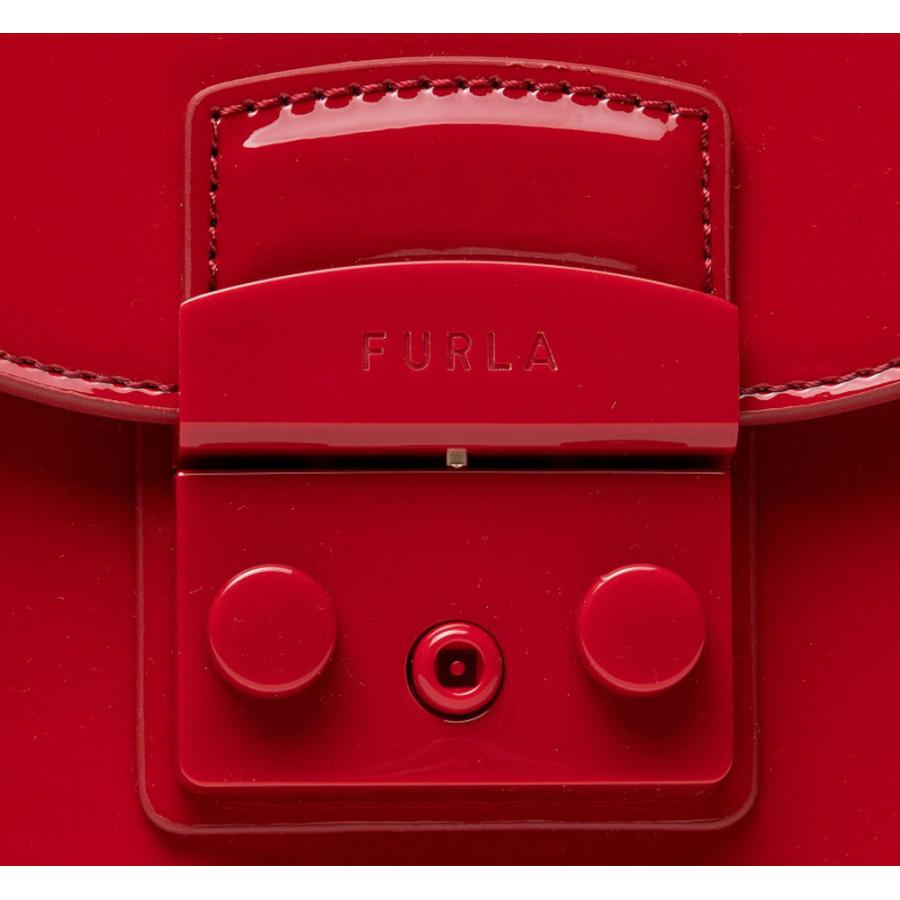 FURLA フルラ　エナメル　ショルダーバッグ FURLA（フルラ） クリアランス エナメルショルダーバッグ メトロポリス