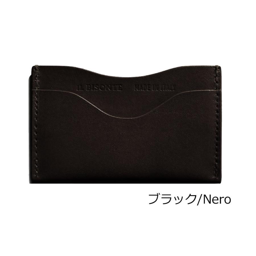 新品 イルビゾンテ 本革 レザー カードケース 名刺入れ ブラック NERO 新品 イルビゾンテ 本革 レザー カードケース 名刺入れ ブラック NERO