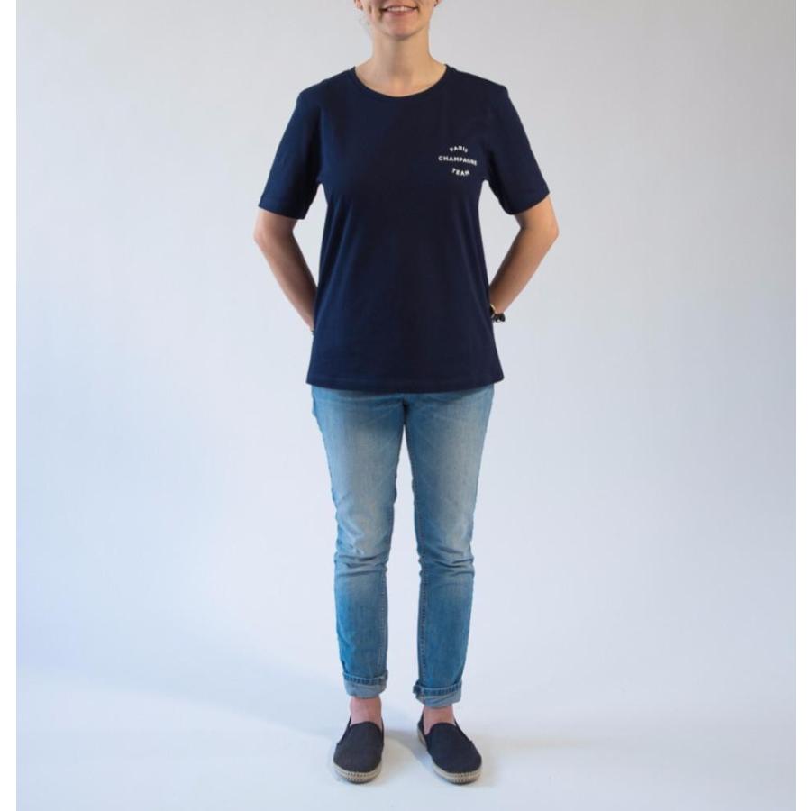 ラ・メゾン・プリソン La Maison Plisson Tシャツ レディース ネイビー TSHIRT FEMME "PARIS CHAMPAGNE TEAM" |  | 01