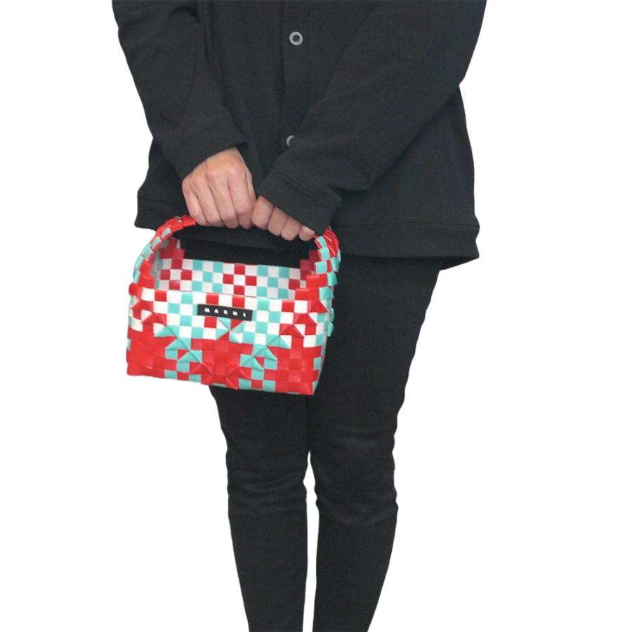 アンジェ⭐︎マルニ　かごバッグ MARNI クリアランス マルニ かごバッグ レインボーバッグ