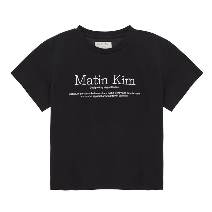 Matin Kim マーティンキム Tシャツ 刺繍ロゴ レディース Matin Kim マーティンキム Tシャツ 刺繍ロゴ レディース