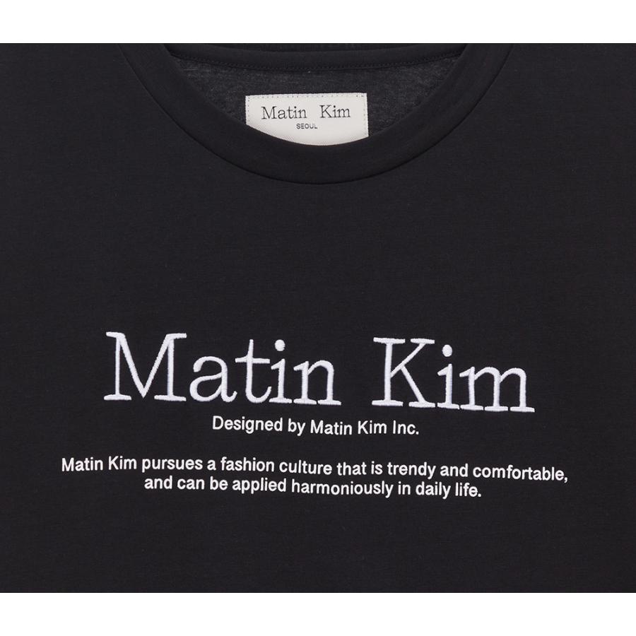 Matin Kim マーティンキム Tシャツ 刺繍ロゴ レディース Matin Kim マーティンキム Tシャツ 刺繍ロゴ レディース
