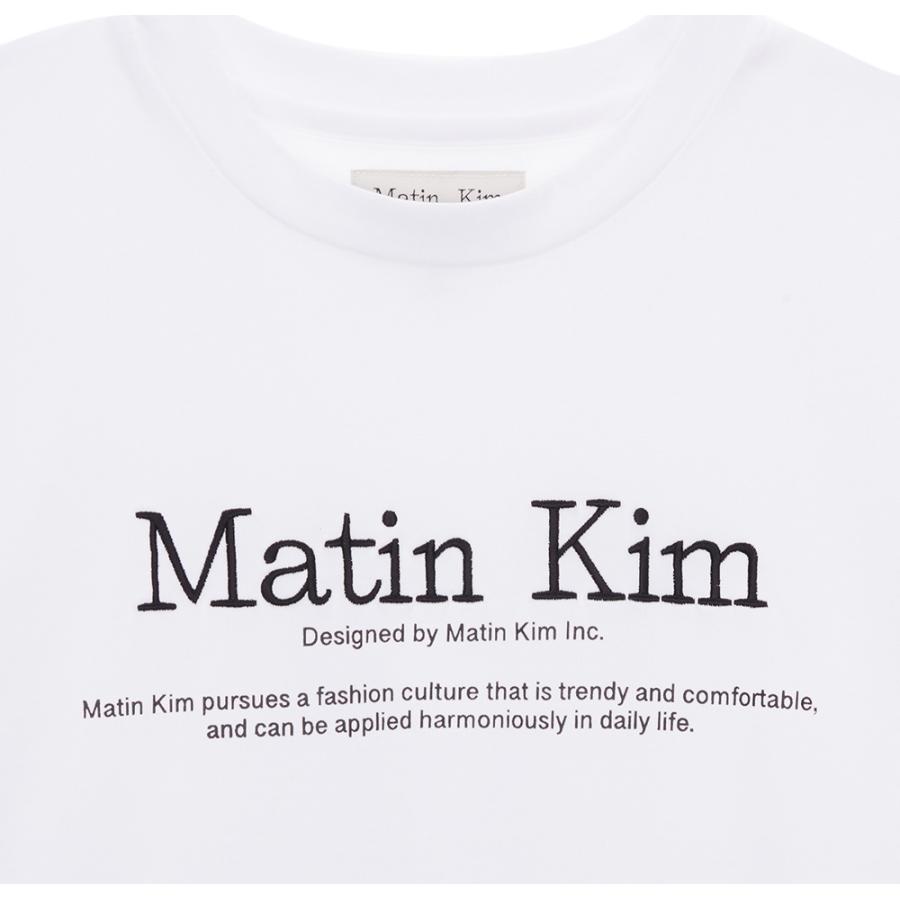 Matin Kim マーティンキム Tシャツ 刺繍ロゴ レディース Matin Kim マーティンキム Tシャツ 刺繍ロゴ レディース