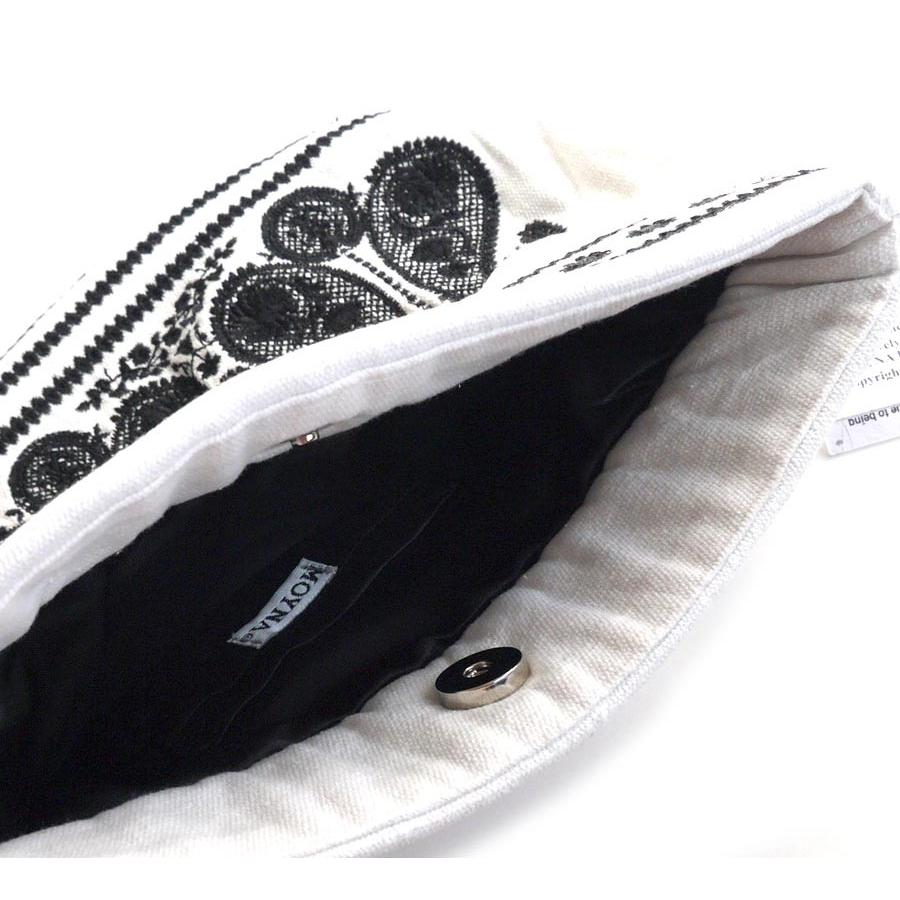 最先端 モイナ Moyna ブラックペイズリー刺繍ギャザークラッチバッグ アイボリー ブラック Moyna1669 ブランドショップオレンジケーキ 通販 Yahoo ショッピング 開店祝い Www Yalaphone Com