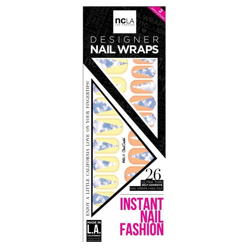 メール便送料無料/NCLA(エヌシーエルエー)Cloud Coastin/ネイルシール/青空柄/ネイルラップ/NAIL WRAPS/26本分｜orangecake