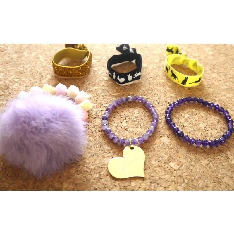 メール便送料無料 OrangeCandy オレンジキャンディー パワーストーンブレスレット ブラジルアメジスト、ドッグティーストアメジスト |  | 02