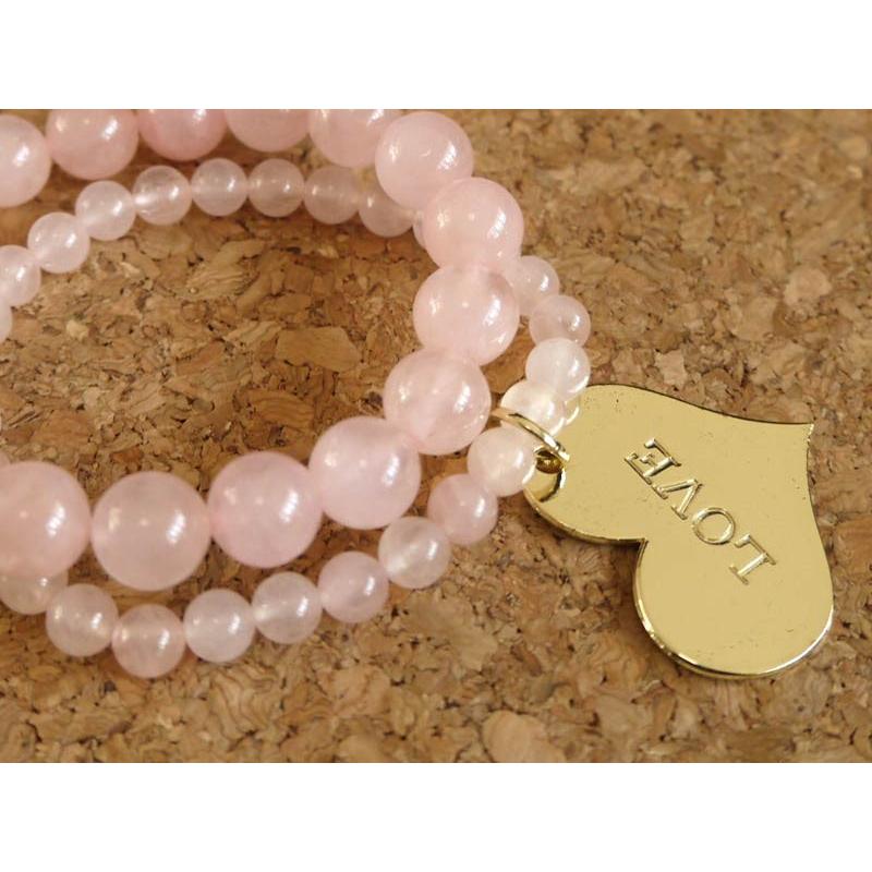 メール便送料無料 OrangeCandy オレンジキャンディー ミサンガ＆パワーストーンブレスレット ローズクォーツ |  | 02