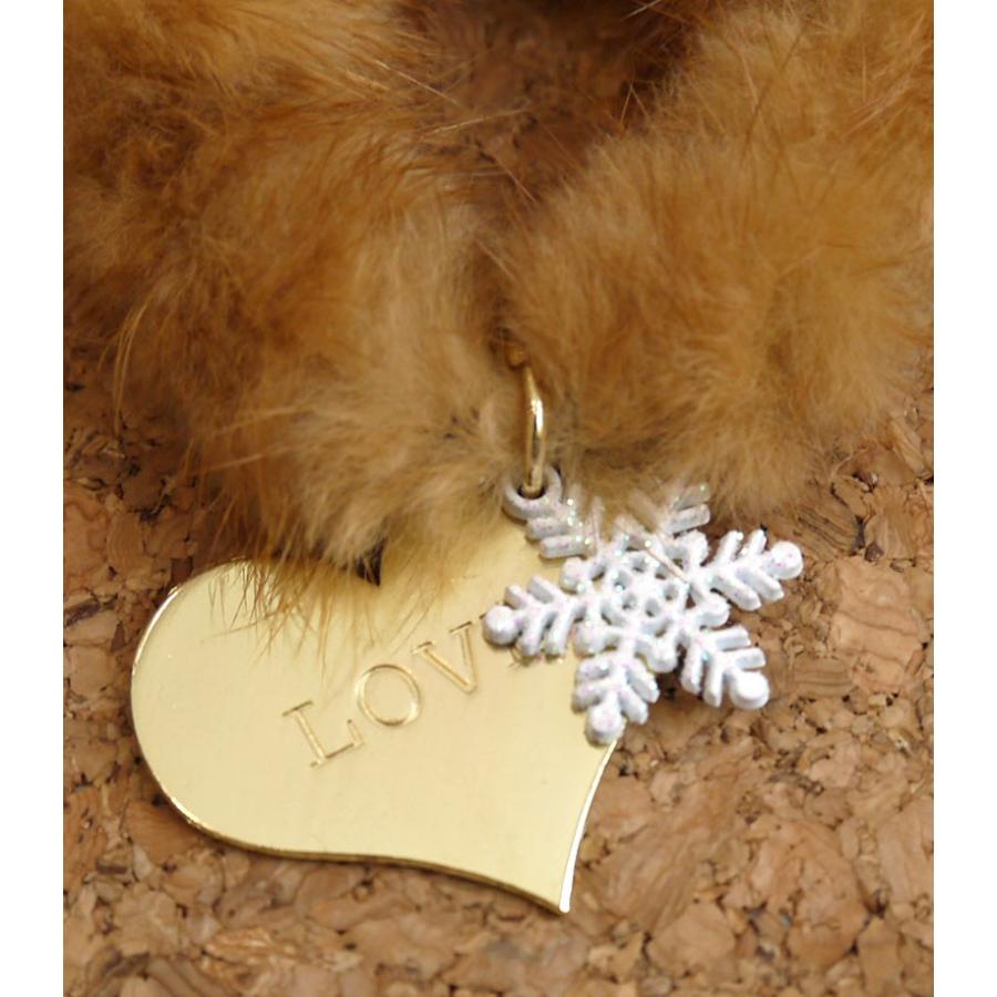 メール便送料無料 OrangeCandy オレンジキャンディー ミンクファー＆パワーストーンブレスレット タイガーアイ＆カーネリアン |  | 02