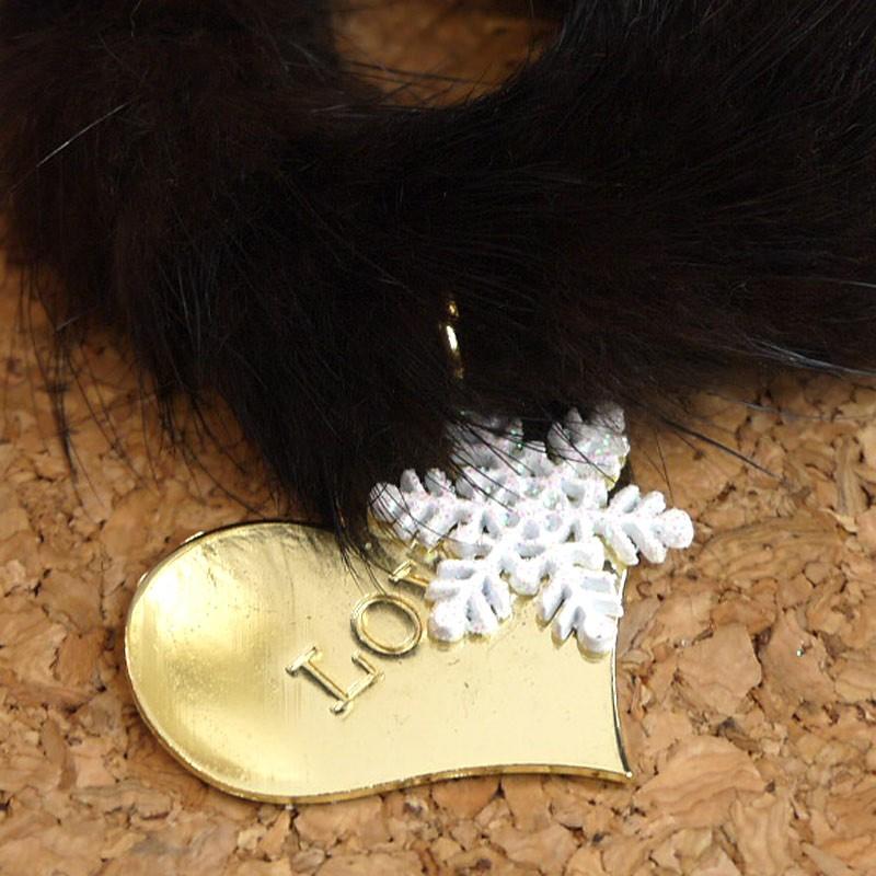 メール便送料無料 OrangeCandy オレンジキャンディー ミンクファー＆パワーストーンブレスレット レッドタイガーアイ＆ヘマタイト |  | 03