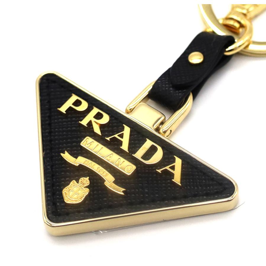 PRADA ゴールド三角形ロゴキーホルダー PRADA ゴールド三角形ロゴキーホルダー PRADA ゴールド三角形