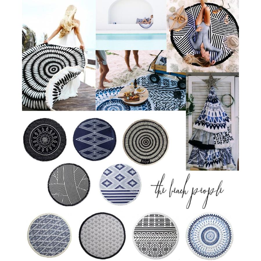 クリアランス The Beach People ザ ビーチ ピープル ラウンドタオル 円形タオル マット Thebeachpeople001 ブランドショップオレンジケーキ 通販 Yahoo ショッピング