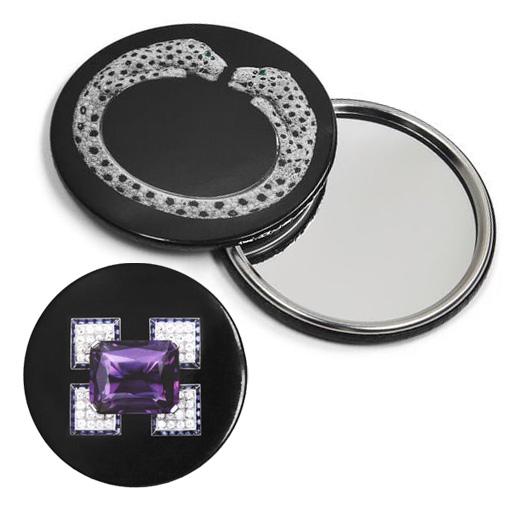 メール便送料無料 カルティエ展 ポケットミラー 手鏡 CARTIER 限定