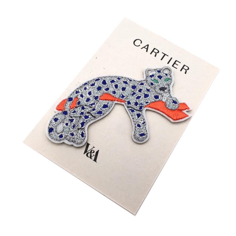 メール便送料無料 カルティエ展 刺しゅう ワッペン パッチ パンテール