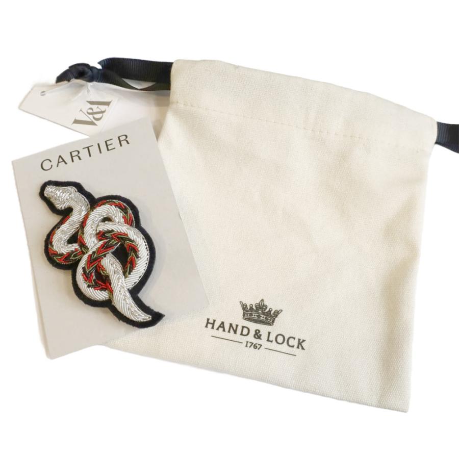 カルティエ展 スネーク 蛇 刺しゅうブローチ CARTIER 限定 公式グッズ