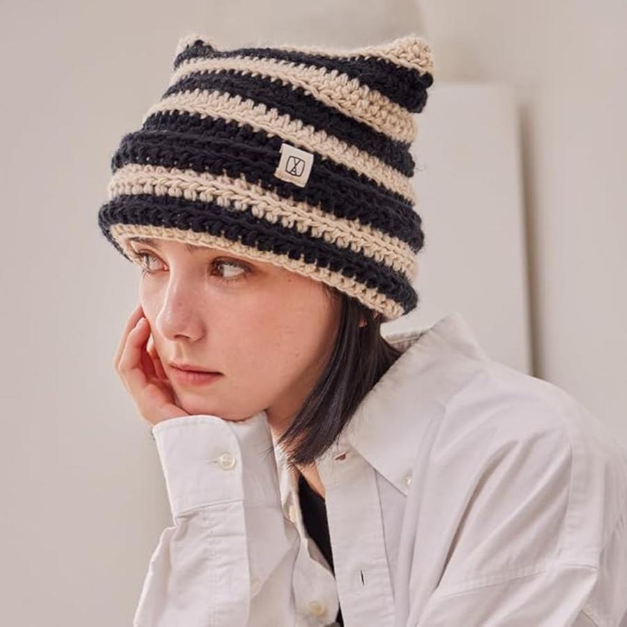 VARZAR（バザール） 正規販売店 ニットキャップ ストライプ ボーダー