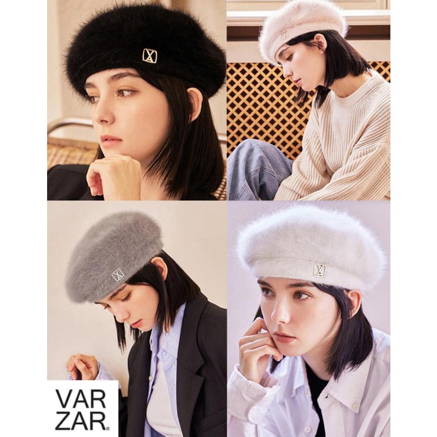 VARZAR 正規販売店 バザール アンゴラ ベレー帽 スクウェア VARZAR 正規販売店 バザール アンゴラ ベレー帽 スクウェア