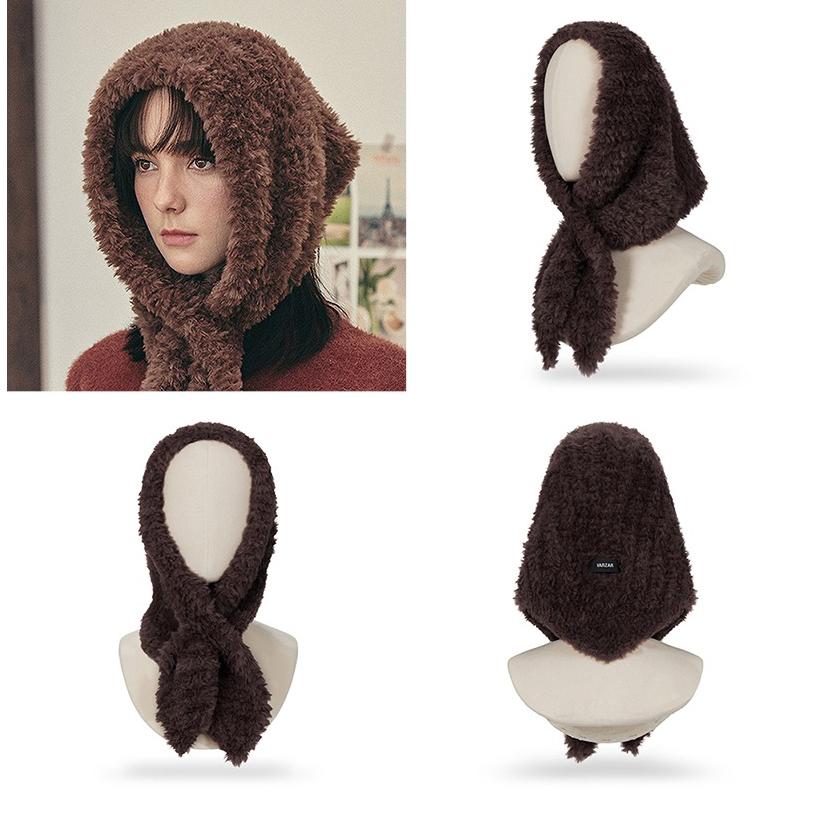 VARZAR（バザール） 正規販売店 ニット ファー バンダナ 帽子 ボア