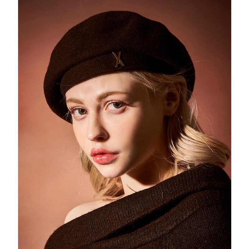 正規販売店 VARZAR バザール ウールベレー帽 キャップ ハンチング ハット 韓国ブランド Stud Logo Wool Beret 364 365 738 739 | VARZAR | 02