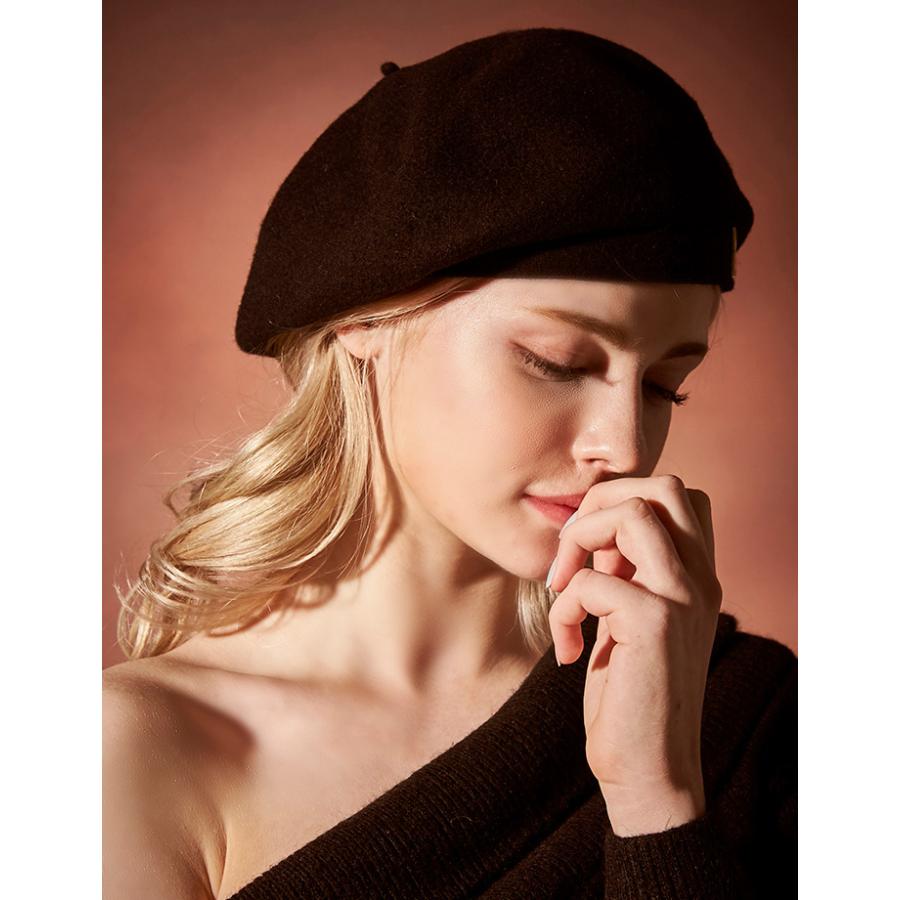 正規販売店 VARZAR バザール ウールベレー帽 キャップ ハンチング ハット 韓国ブランド Stud Logo Wool Beret 364 365 738 739 | VARZAR | 08