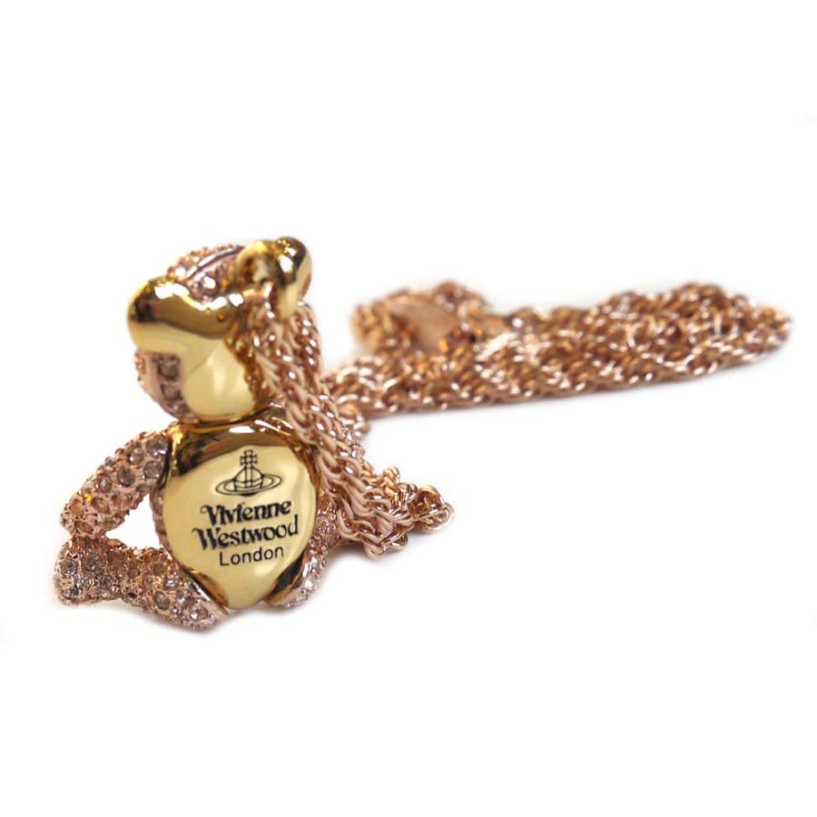 ヴィヴィアンウエストウッド クリスタルテディベアペンダント TEDDY PENDANT ロングネックレス（Vivienne Westwood）