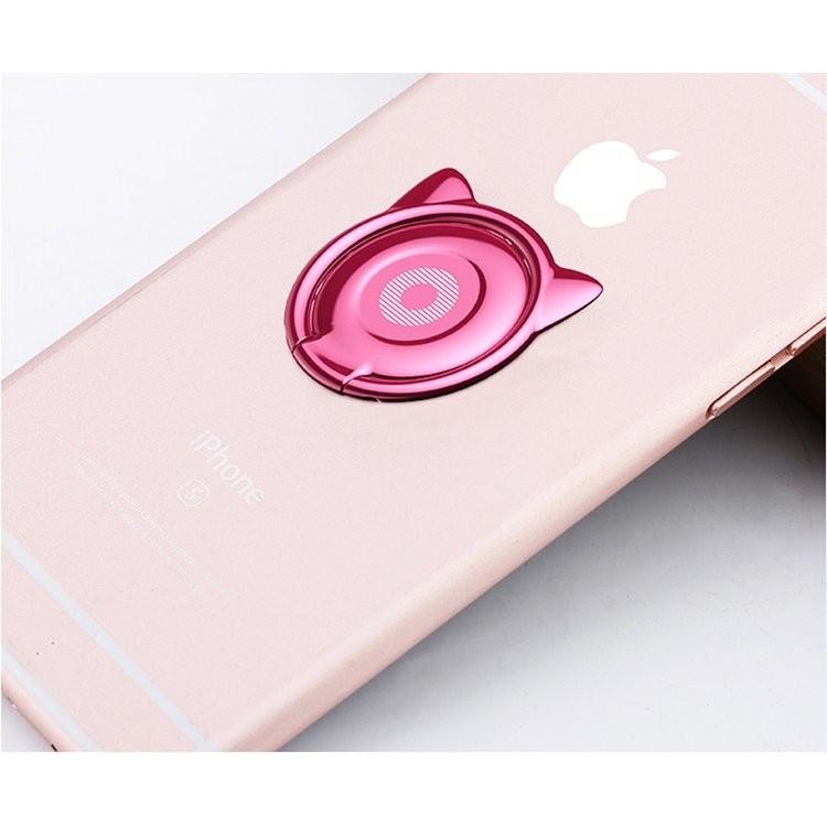 2個セット CAT バンカーリング スマホリング 猫 耳 スマホ 全機種対応 Xperia Galaxy iphone ipad タブレット対応 ステンレス メタル合金 |  | 04