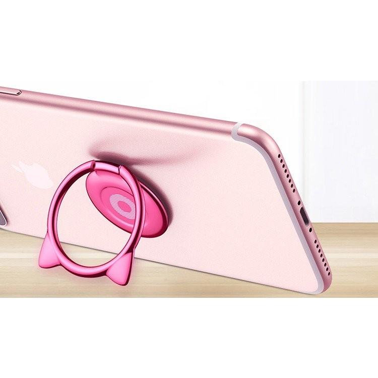 訳あり B品 CAT バンカーリング スマホリング 猫 耳 スマホ 全機種対応 スマホスタンド Xperia Galaxy iphone ipad タブレット対応 ステンレス メタル合金 |  | 03