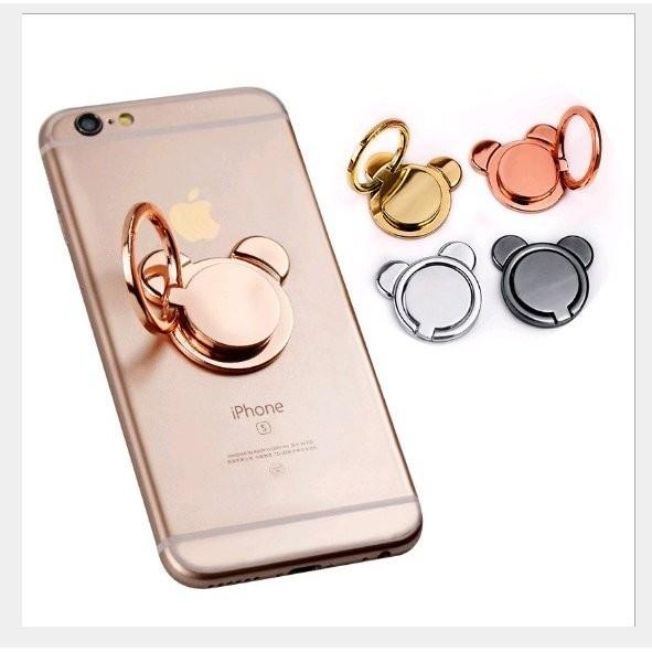 熊 バンカーリング スマホリング bearスタンド スマホ用 全機種対応 スマホスタンド Xperia Galaxy iphone ipad タブレット対応 ステンレス 金属製 | 