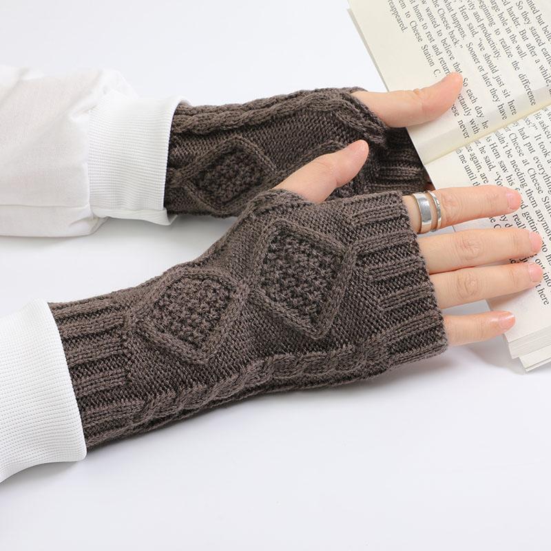 アームウォーマー レディース 手袋 ハンドウォーマー 防寒 暖かい 指なし スマホ対応手袋 伸縮性抜群のニット手袋 タッチパネル対応手袋 |  | 17