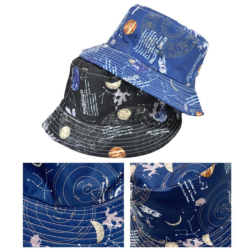 バケットハット メンズ レディース おしゃれ つば 短め 星空 両面  帽子 サファリハット コットン レディース 春 夏 春夏 |  | 10