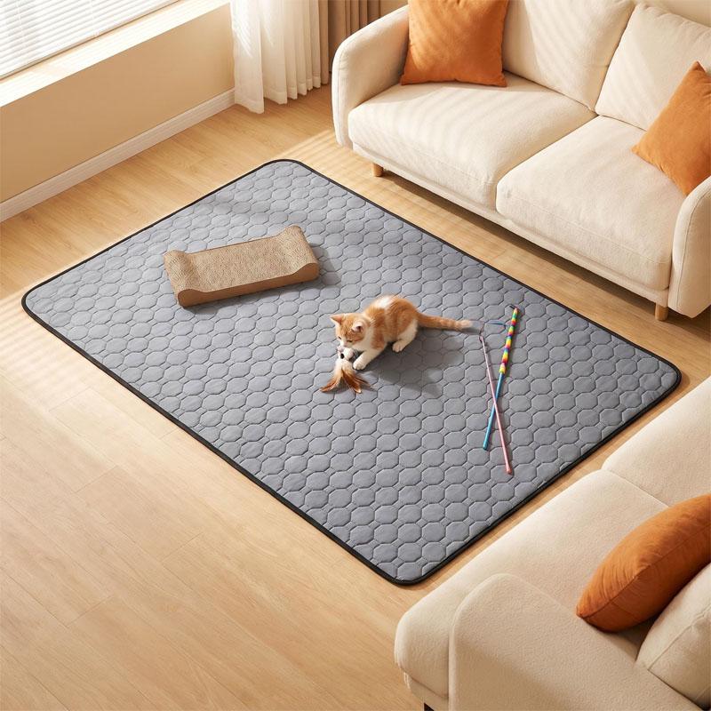 2枚入り ペット マット トイレマット 洗える ペットシーツ トイレシート 滑り止め 猫 犬 おしっこマット 速乾 漏れ防止 介護  XL |  | 07