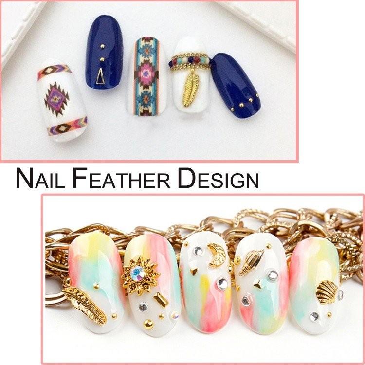 単品 メタルパーツ フェザー ゴールド シルバー ネイルパーツ スタッズ 夏 ネイル用品 GOLD アートパーツ アート パーツ デコ素材 |  | 01