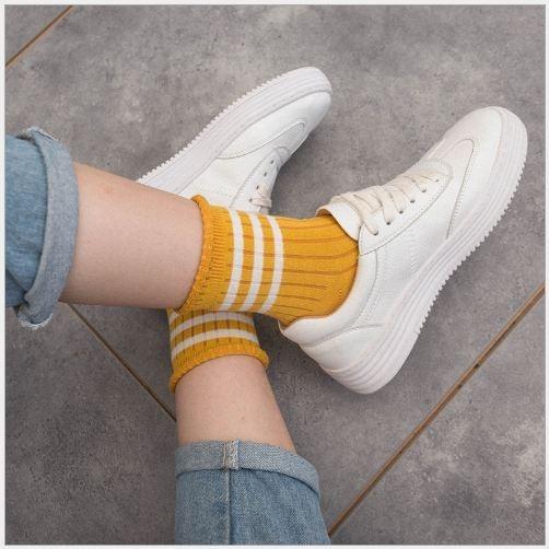 ショートソックス カバーソックス スニーカー 脱げない アンクルソックス パンプスソックス ボーダー柄  靴下 レディース ショート 浅履き |  | 01