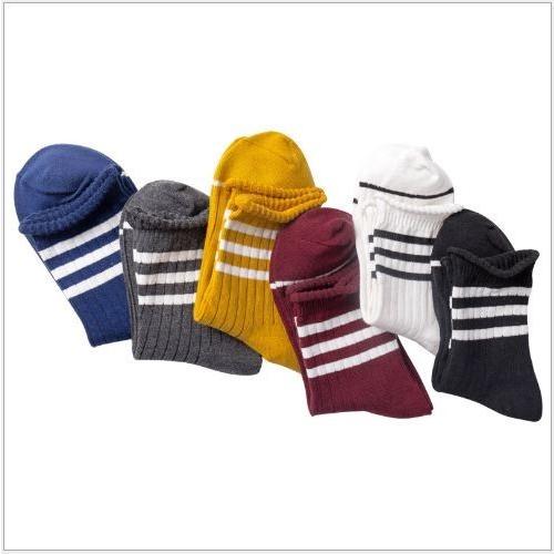 4足セット ショートソックス スニーカー カバーソックス 脱げない アンクルソックス パンプスソックス ボーダー柄  靴下 レディース ショート 浅履き |  | 01