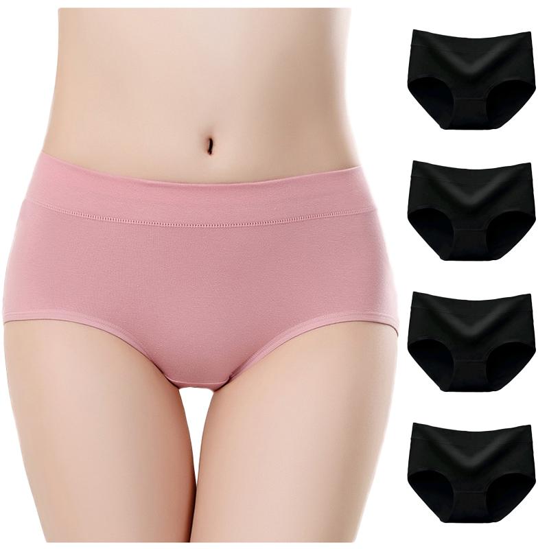 4枚セット ショーツ レディース 綿  福袋 シンプル 女性用 下着 伸縮 コットン 下着 春 秋 冬 20代 30代 40代 敬老の日 |  | 34