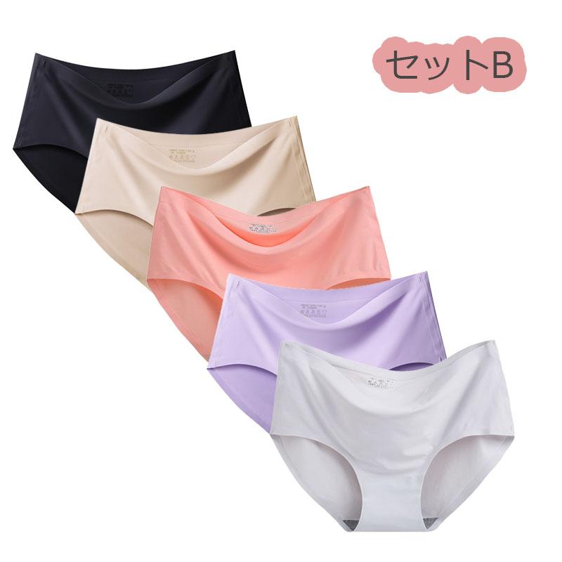 シームレスショーツ 5枚セット レディース ショーツ プレーンショーツ インナー パンツ  響きにくい 冷感 女性用 下着 夏 フィット感 |  | 29