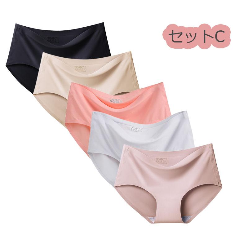 シームレスショーツ 5枚セット レディース ショーツ プレーンショーツ インナー パンツ  響きにくい 冷感 女性用 下着 夏 フィット感 |  | 30