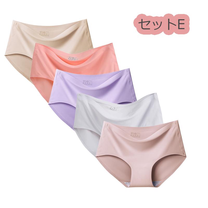 シームレスショーツ 5枚セット レディース ショーツ プレーンショーツ インナー パンツ  響きにくい 冷感 女性用 下着 夏 フィット感 |  | 32