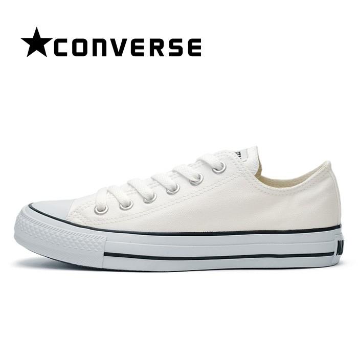 コンバース スニーカー レディース オールスター カラーズ ホワイト 黒ライン Converse All Star Colors Ox Converse オレンジカウンティー 通販 Yahoo ショッピング