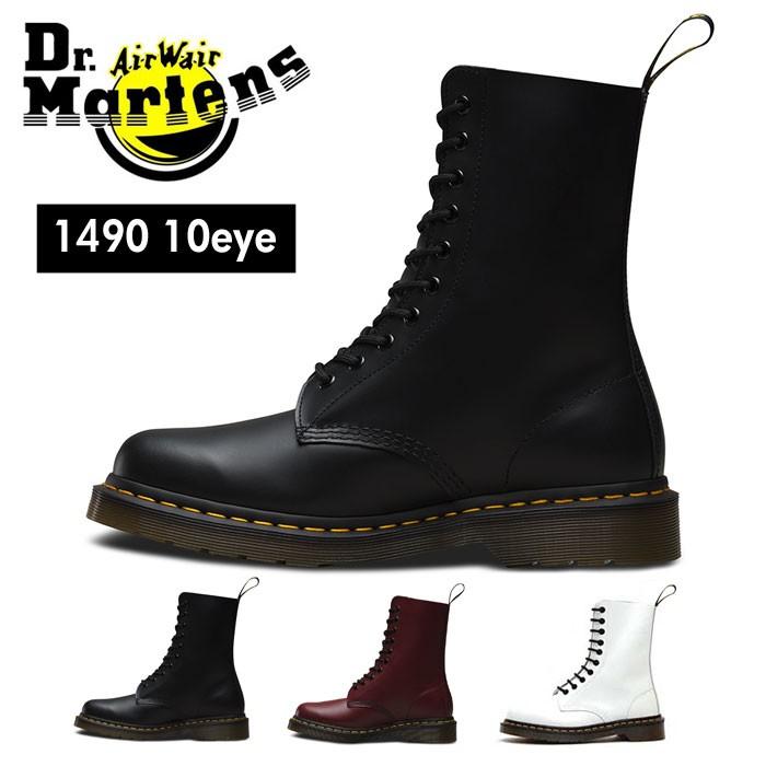 ドクターマーチン Dr Martens 1490 10ホール レースアップ シューズ ブーツ メンズ レディース ブラック チェリーレッド ホワイト Drmartens Core 1490 10eye Drmartens1490 オレンジカウンティー 通販 Yahoo ショッピング
