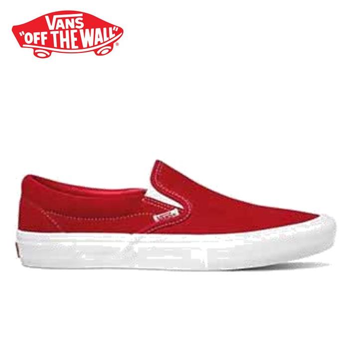 バンズ スリッポン プロ スニーカー メンズ レディース ローカット スケートシューズ レッド 赤 Vans Slip On Pro Suede Red White Vn0a347vajl Vansvn0a347vajl オレンジカウンティー 通販 Yahoo ショッピング