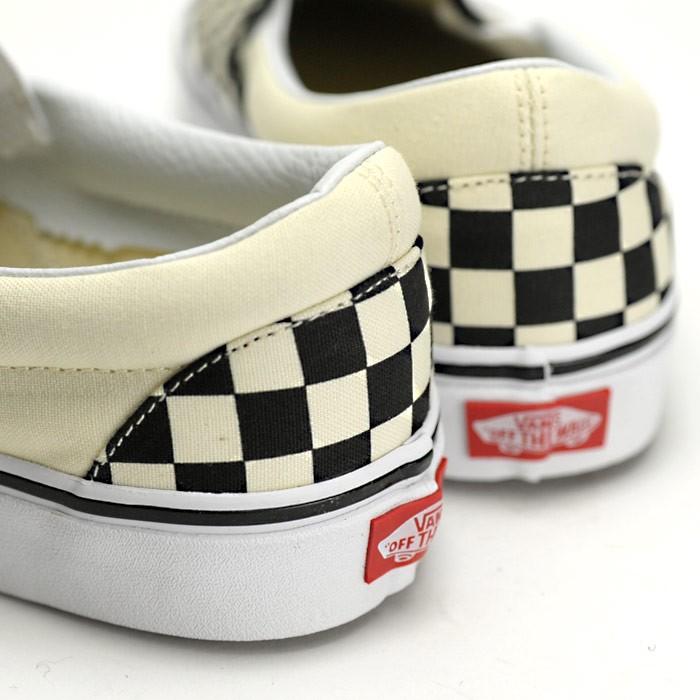 VANSバンズ スリッポン スニーカー シューズ キャンバス メンズ レディース ローカット  ヴァンズ  紐なし 黒 白 紺 チェッカー CLASSIC SLIP ON VN0EYE｜orangecounty｜03