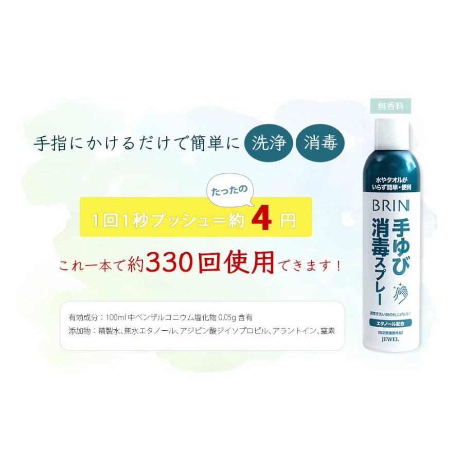 BRIN ブリン 手ゆび消毒スプレー 320ml 指定医薬部外品 : オレンジ
