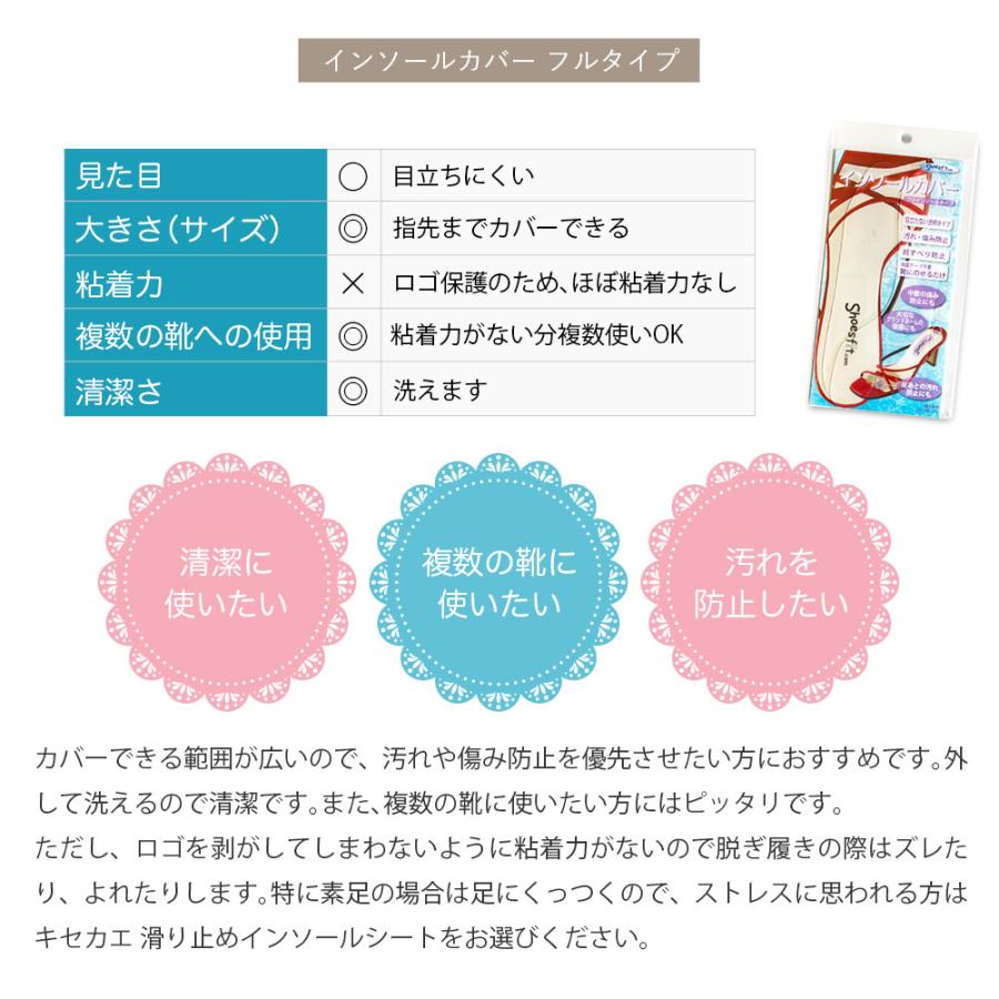 前滑り防止 キセカエ インソールシート クリア 透明中敷 極薄 女性 パンプス ミュール |  | 11